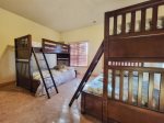 Lower Level Bedroom with Two Bunk Beds Each w/1 Twin & 1 Full Size Bed